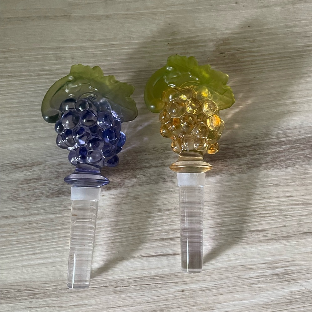 Vintage Mikasa Crystal Wine Stoppers